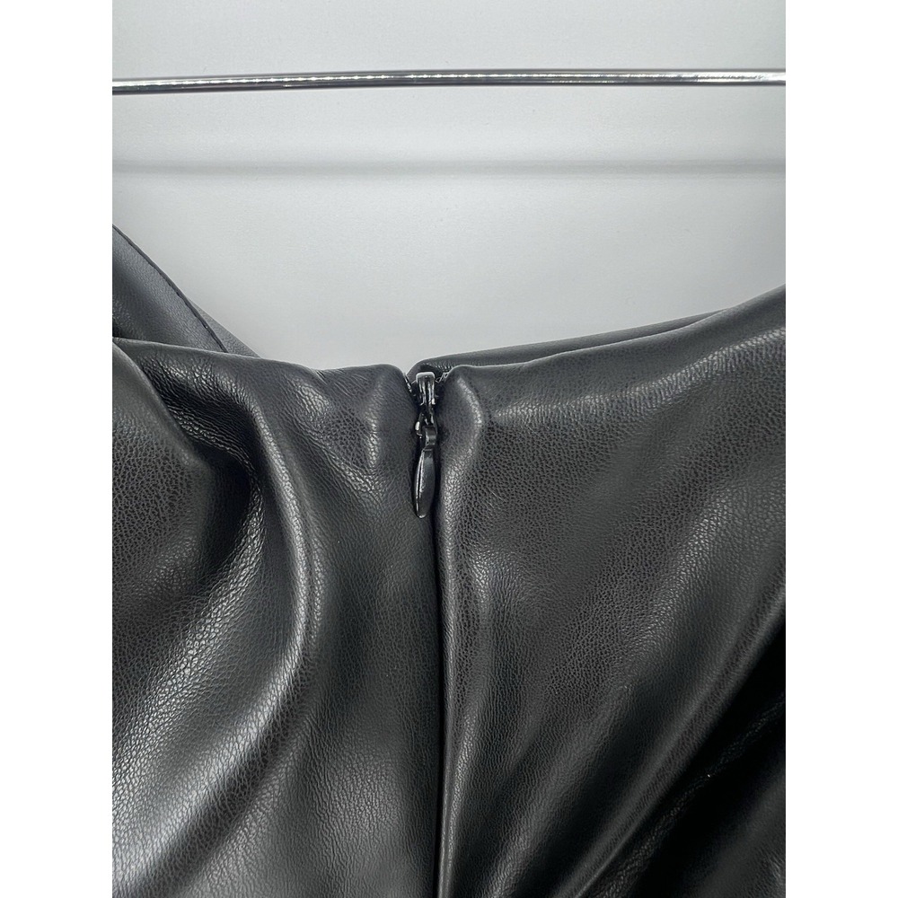 MANGO FAUX-LEATHER TOP Size M - Picture 10 of 10